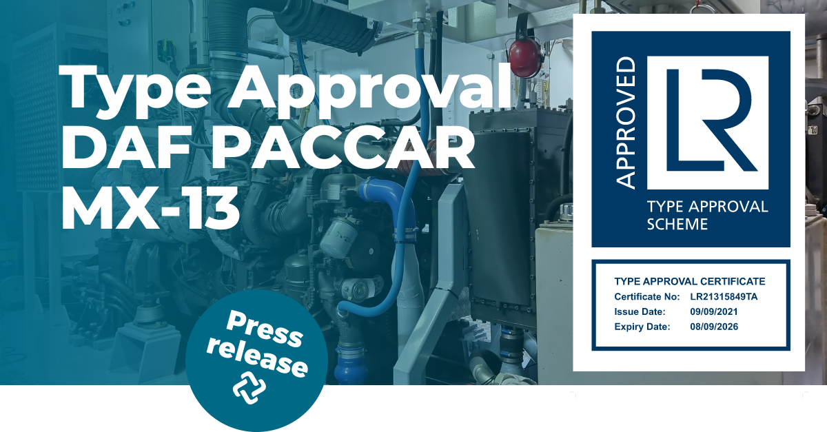 Lloyd’s Type Approval Ensures Wide Marine Applicability of DAF PACCAR MX-13